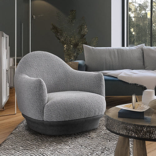 Modern Mixed Weave Revolving 1 Seater Sofa TWIGG Good to Know Preview-1