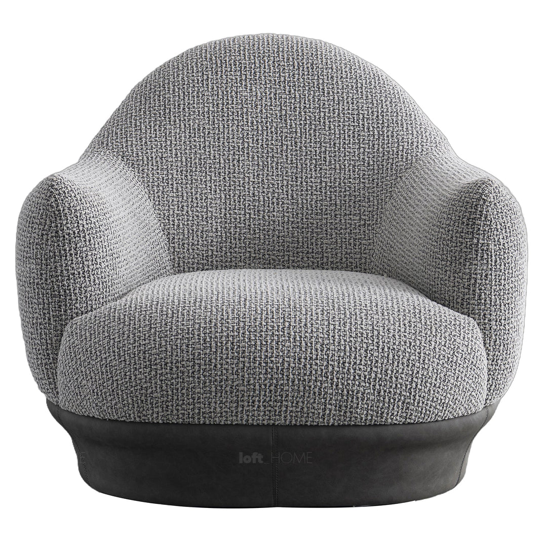 Modern Mixed Weave Revolving 1 Seater Sofa TWIGG