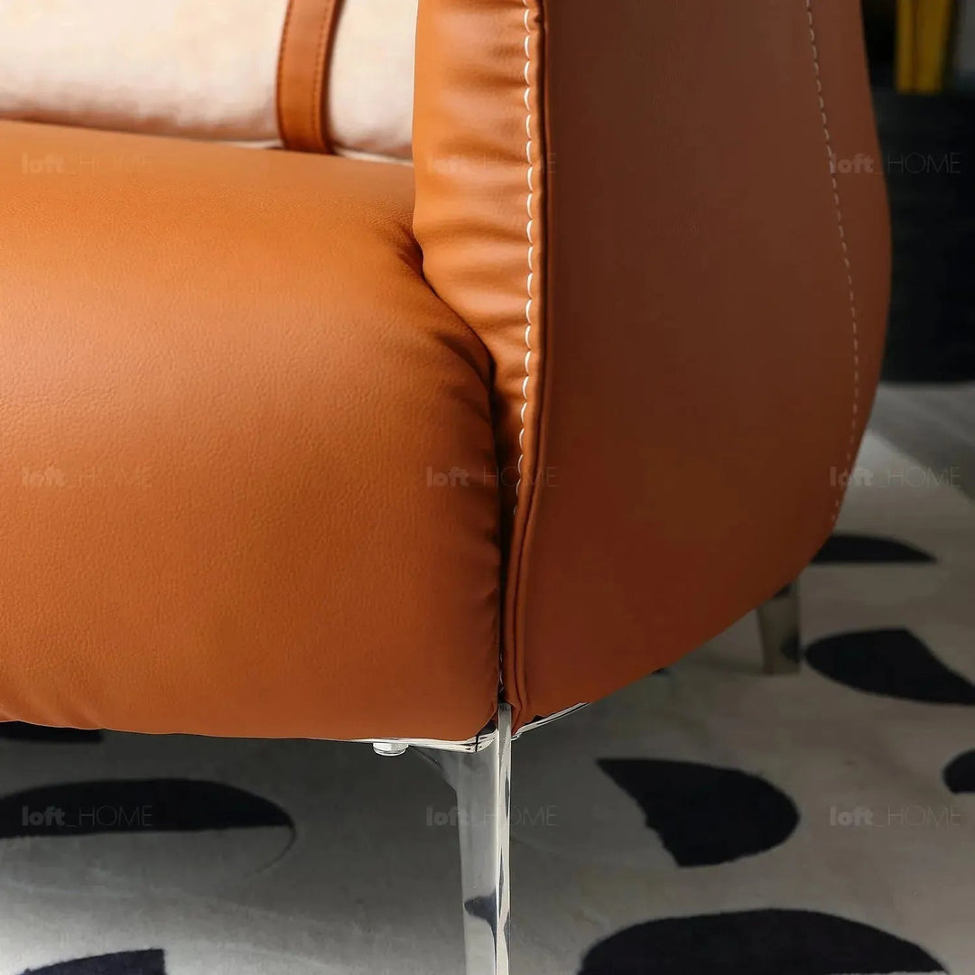 Modern PU Leather 1 Seater Sofa LEAN