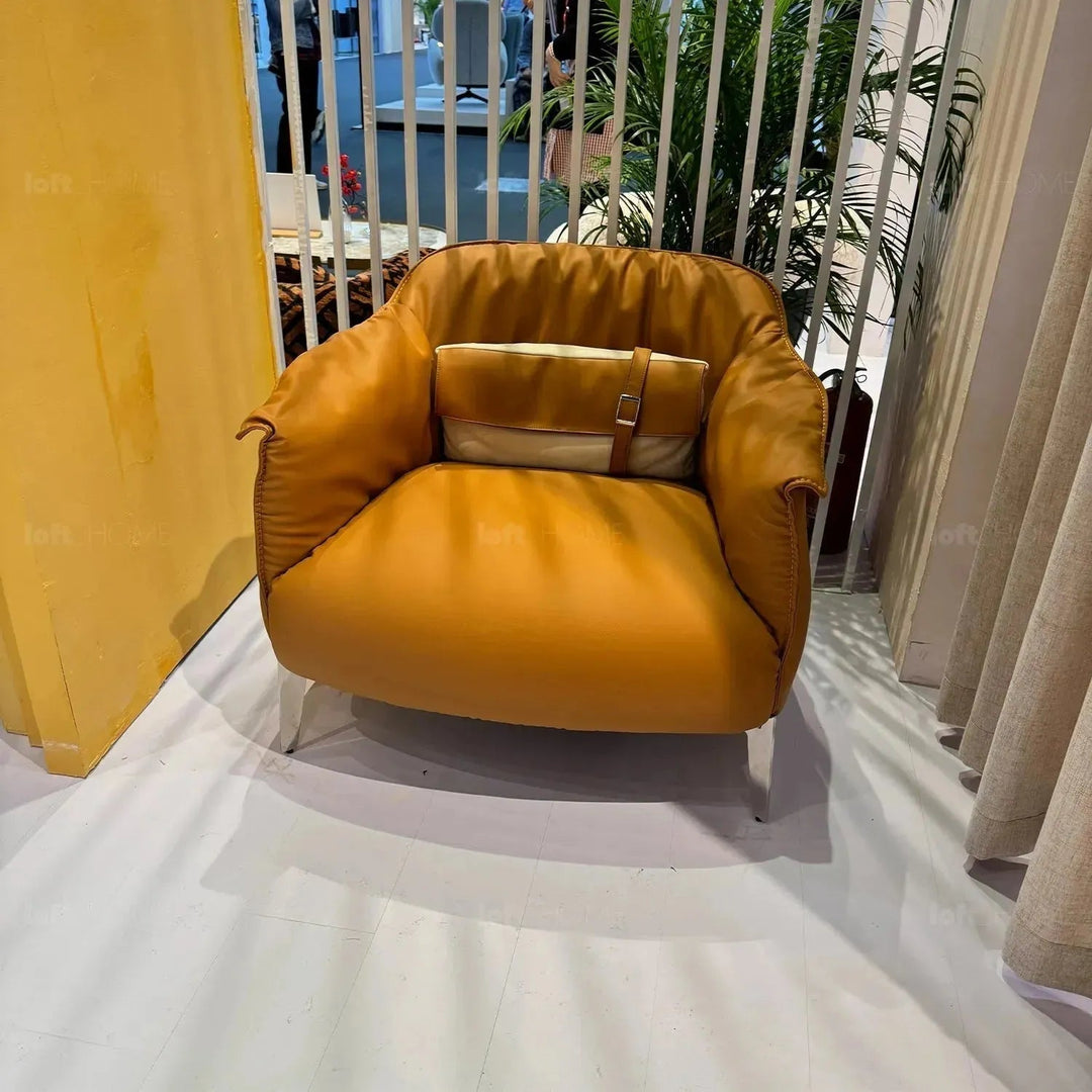 Modern PU Leather 1 Seater Sofa LEAN