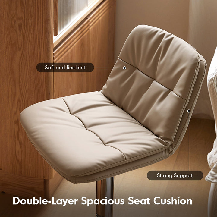 Modern PU Leather Height Adjustable Revolving Bar Chair SPIN