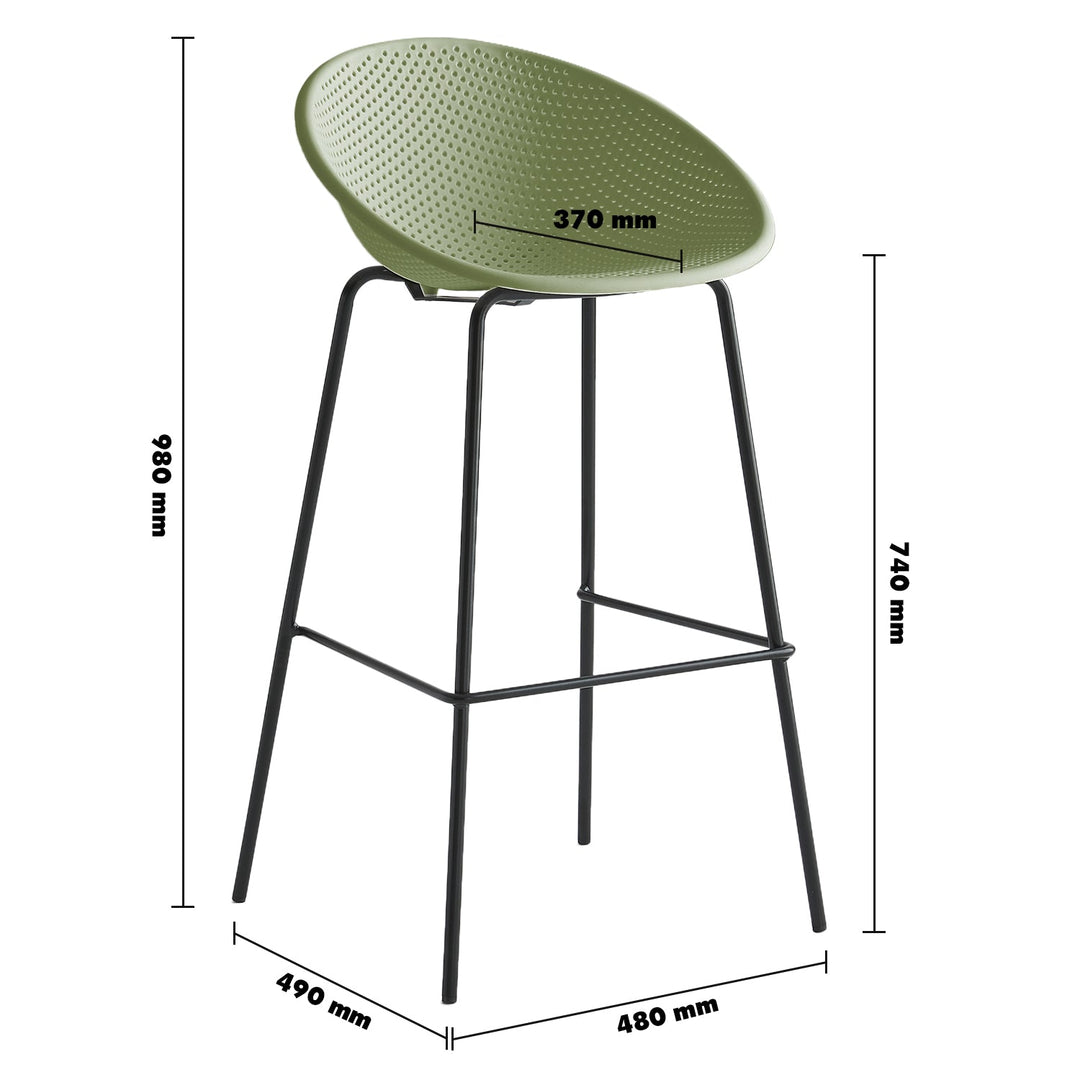 Contemporary Plastic Bar Chair EUROPA
