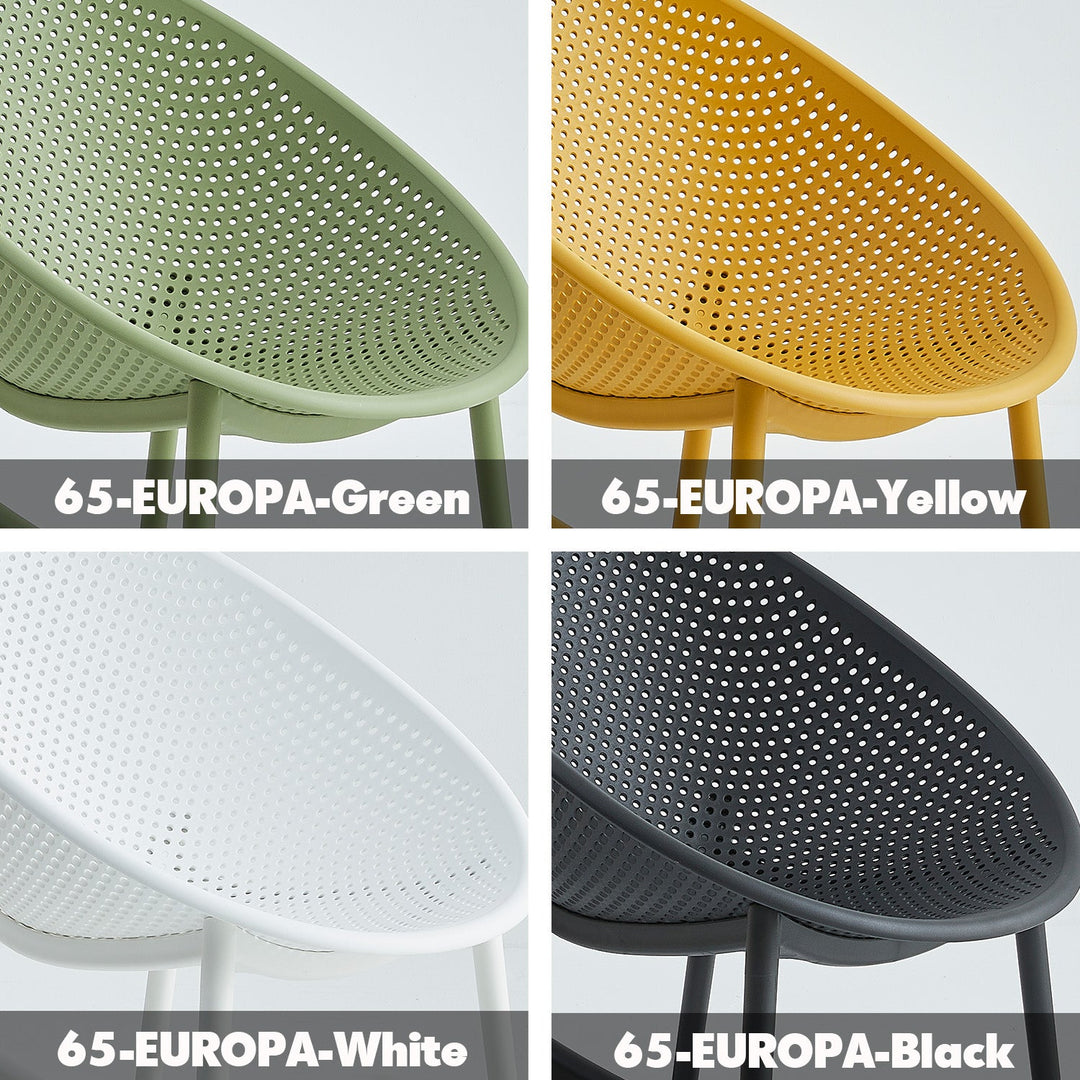 Contemporary Plastic Dining Chair EUROPA