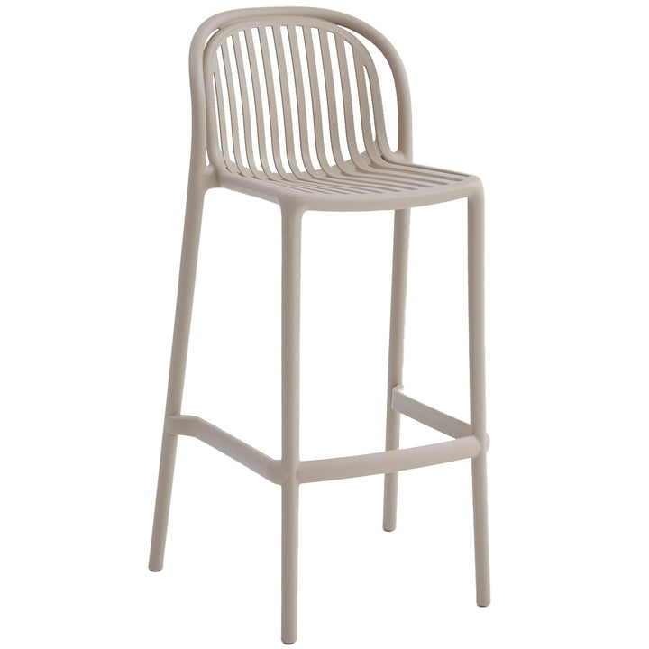 Contemporary Plastic Stackable Bar Chair FLARE