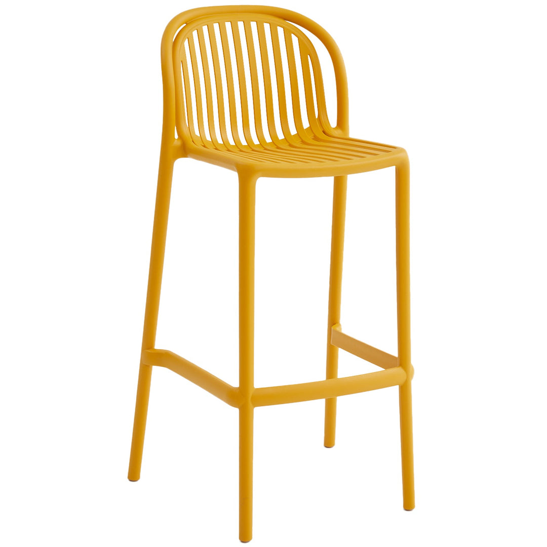 Contemporary Plastic Stackable Bar Chair FLARE