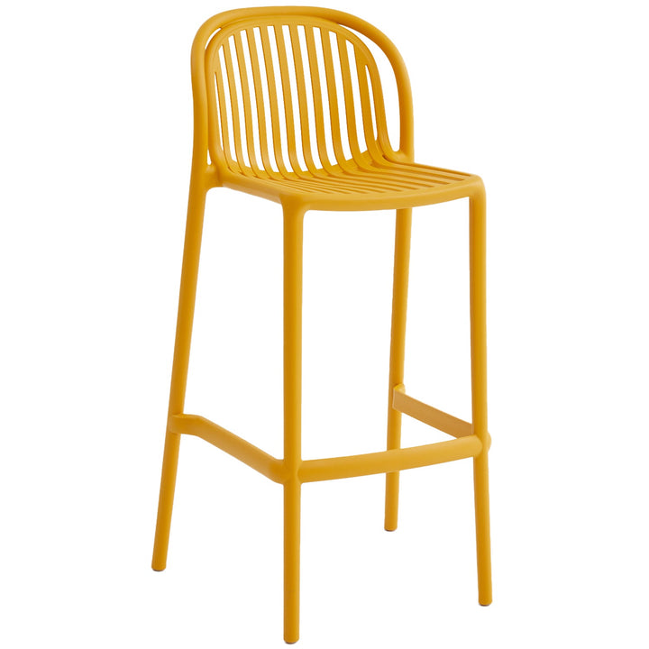 Contemporary Plastic Stackable Bar Chair FLARE