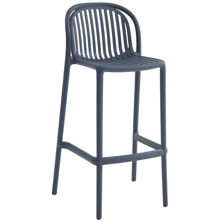 Contemporary Plastic Stackable Bar Chair FLARE