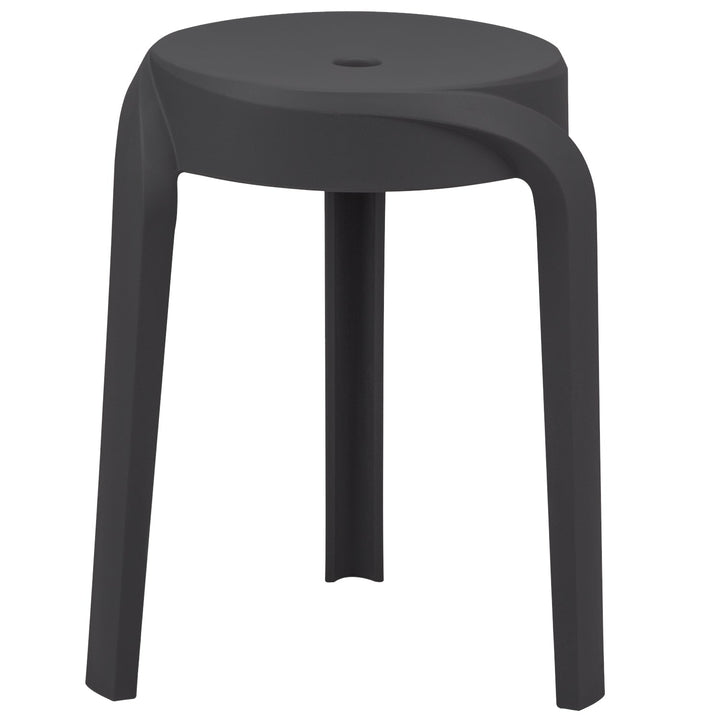Modern Plastic Stackable Dining Stool 4pcs Set WHIRL