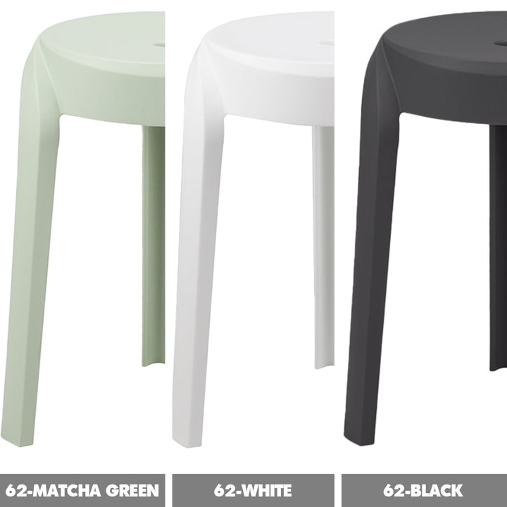 Modern Plastic Stackable Dining Stool 4pcs Set WHIRL
