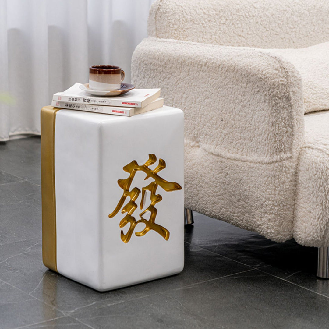 Contemporary Resin Side Table Stool HUAT
