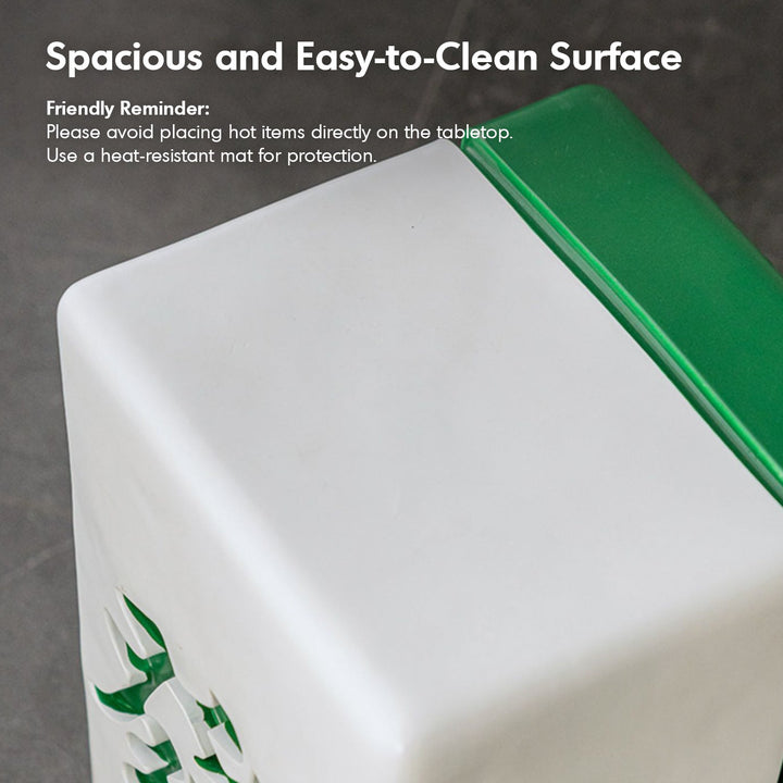 Contemporary Resin Side Table Stool HUAT