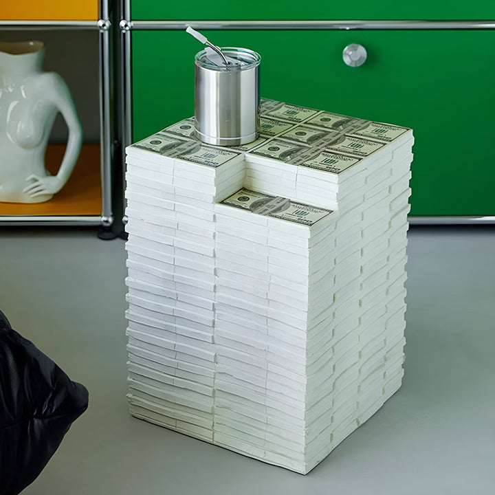 Contemporary Resin Side Table Stool MILLION