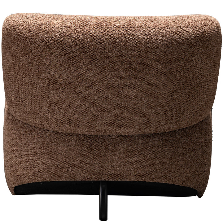 Cream sherpa fabric fabric 1 seater sofa boulder detail 2.