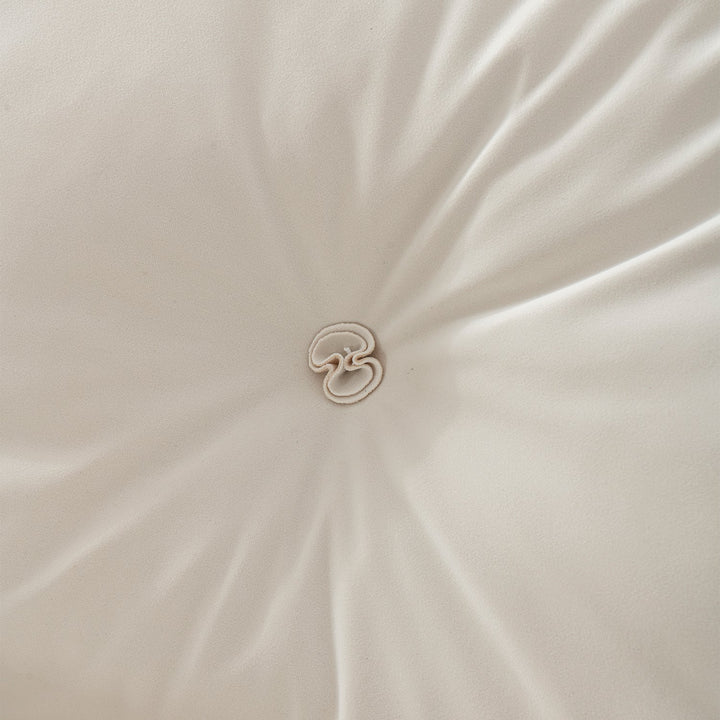 Cream Suede Fabric 4 Seater Sofa CAMELLIA