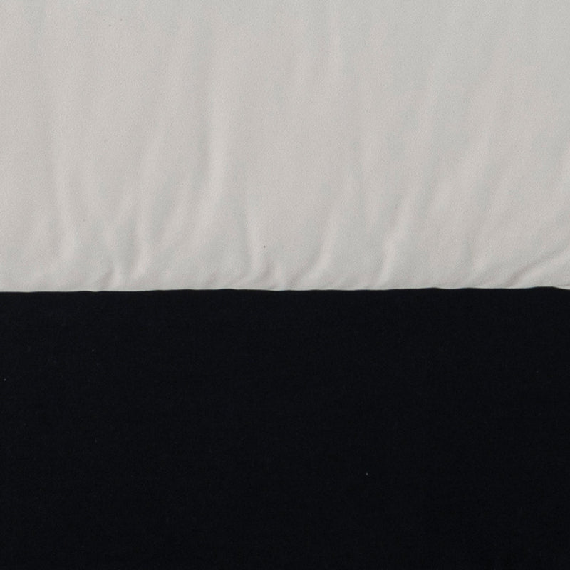 Cream suede fabric armless 1 seater sofa camellia in close up details.