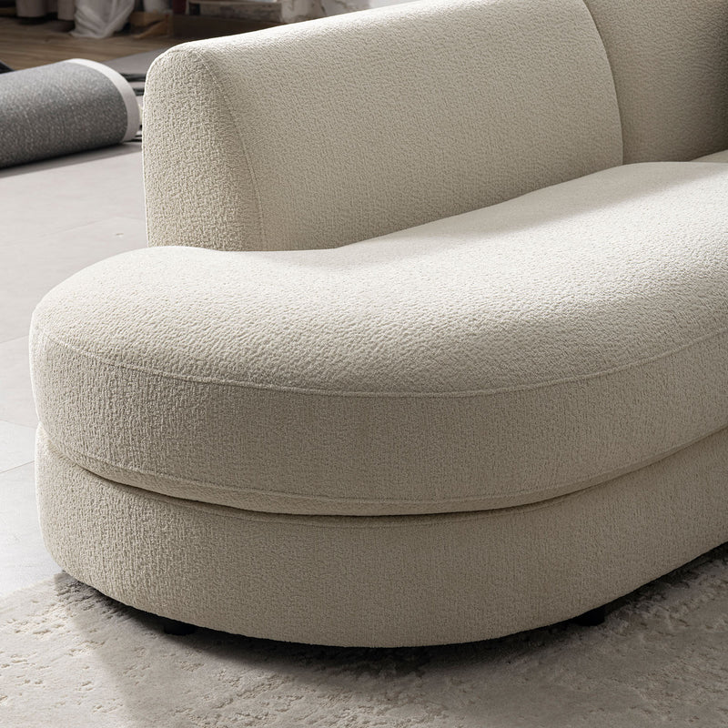 Minimalist Velvet Fabric Modular Chaise 2 Seater Sofa FABLE Material Details Chart