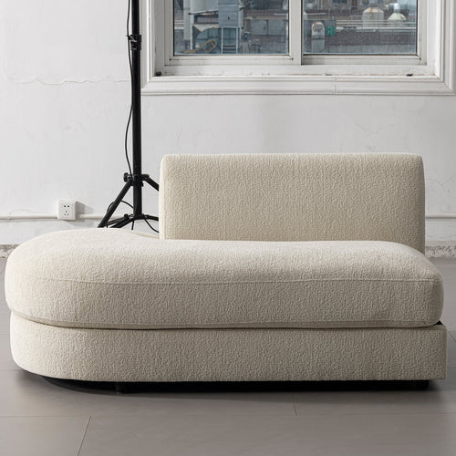 Minimalist Velvet Fabric Modular Chaise 2 Seater Sofa FABLE Good to Know Preview-1