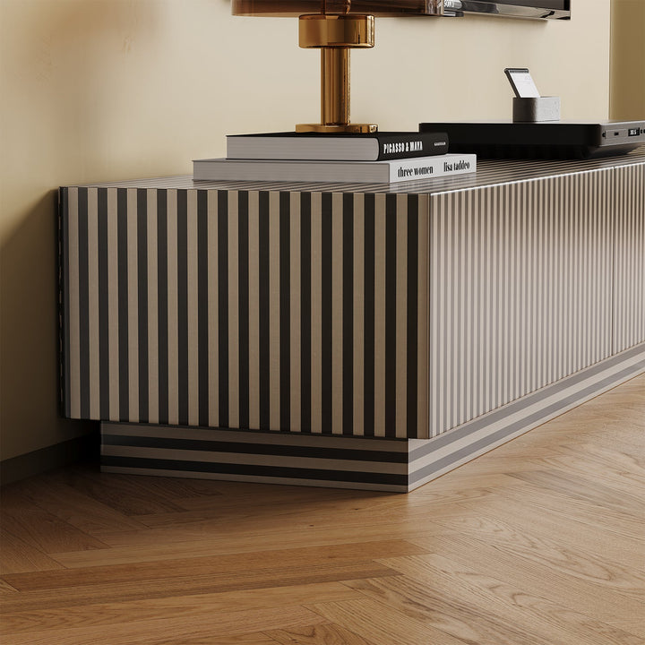 Modern Wood TV Console STRIPE