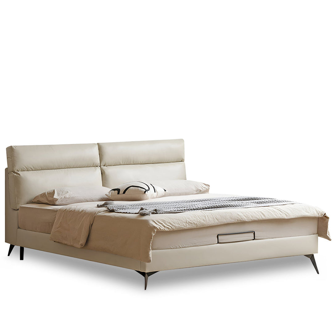 Modern Genuine Leather Bed Frame DUSKO