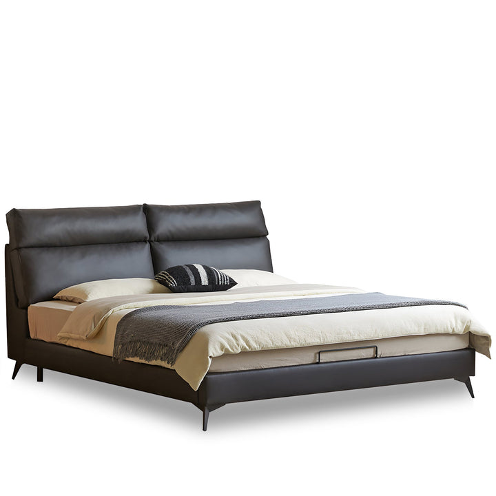 Modern Genuine Leather Bed Frame DUSKO