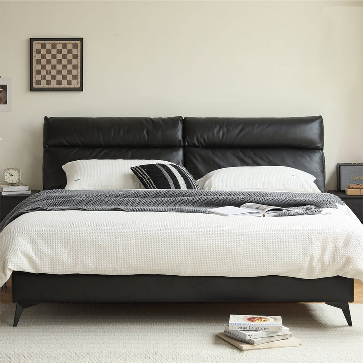 Modern Genuine Leather Bed Frame DUSKO