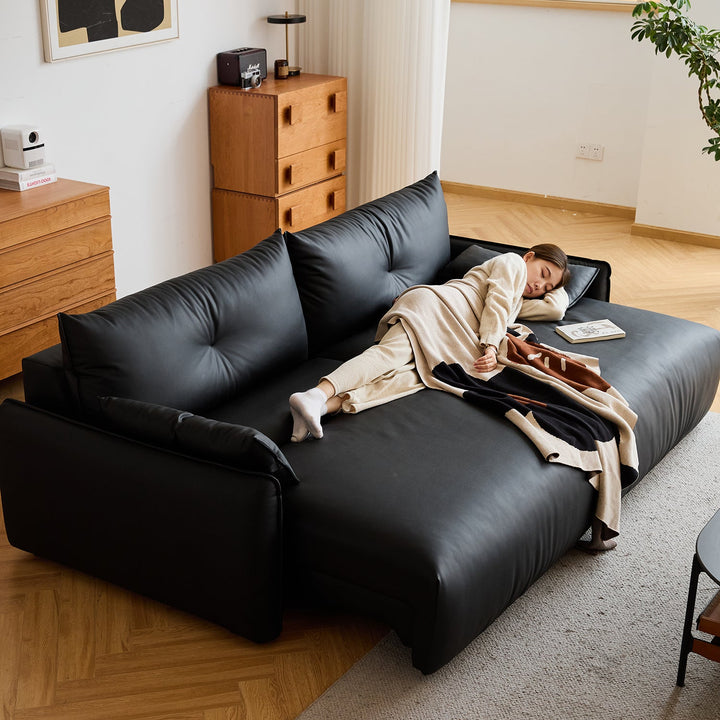 Modern Microfiber Leather Electric Recliner 4 Seater Sofa EVENA