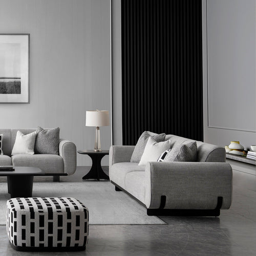 Modern Mixed Weave Fabric 3 Seater Sofa GRIDDY Good to Know Preview-1
