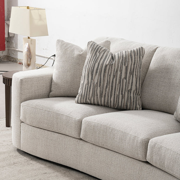 Modern Mixed Weave Fabric 3 Seater Sofa TERRA