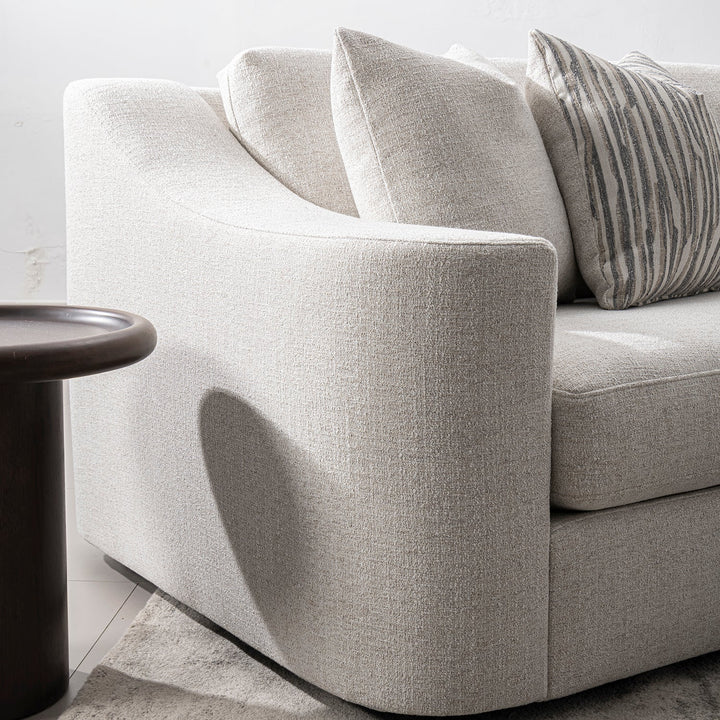 Modern Mixed Weave Fabric 3 Seater Sofa TERRA