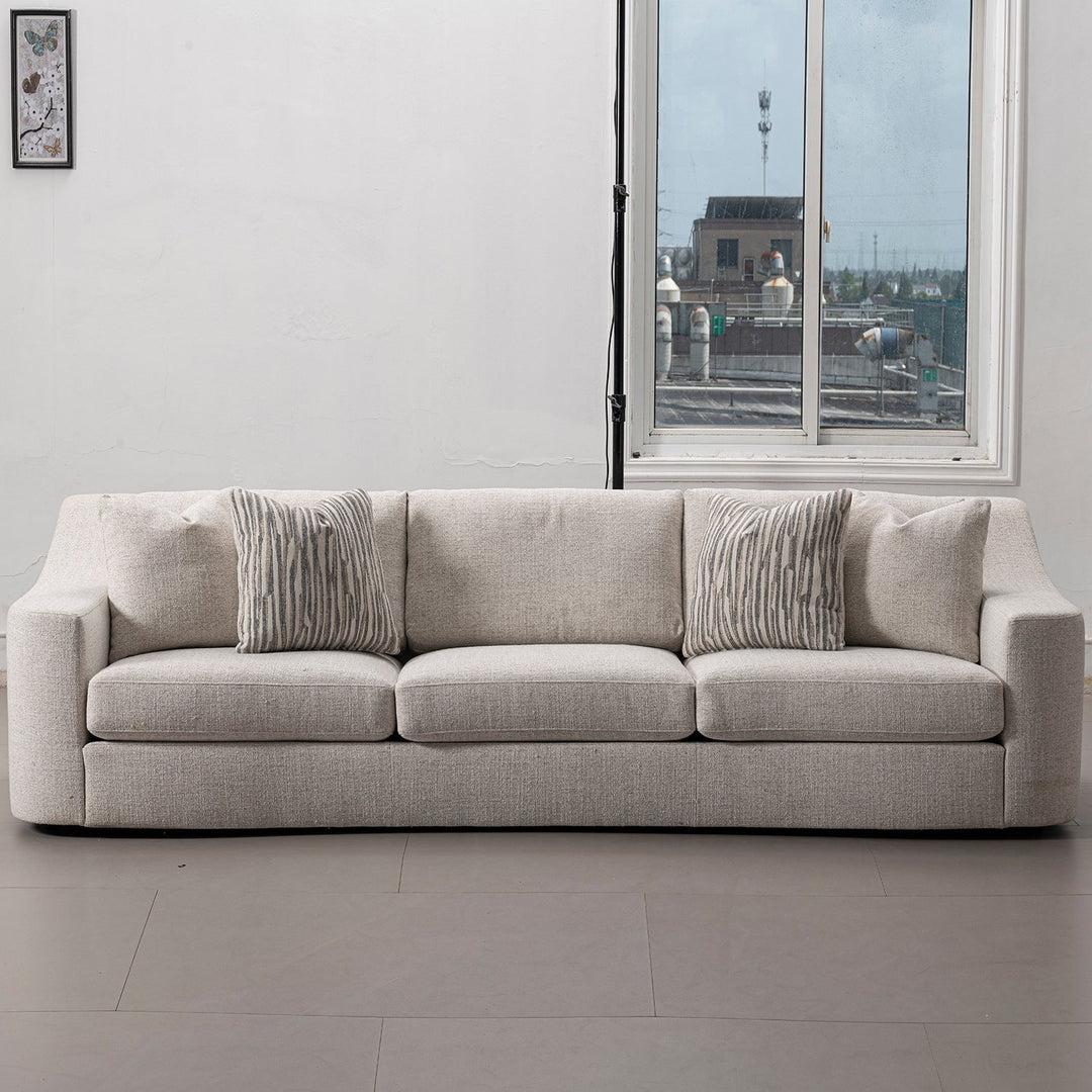 Modern Mixed Weave Fabric 4 Seater Sofa TERRA