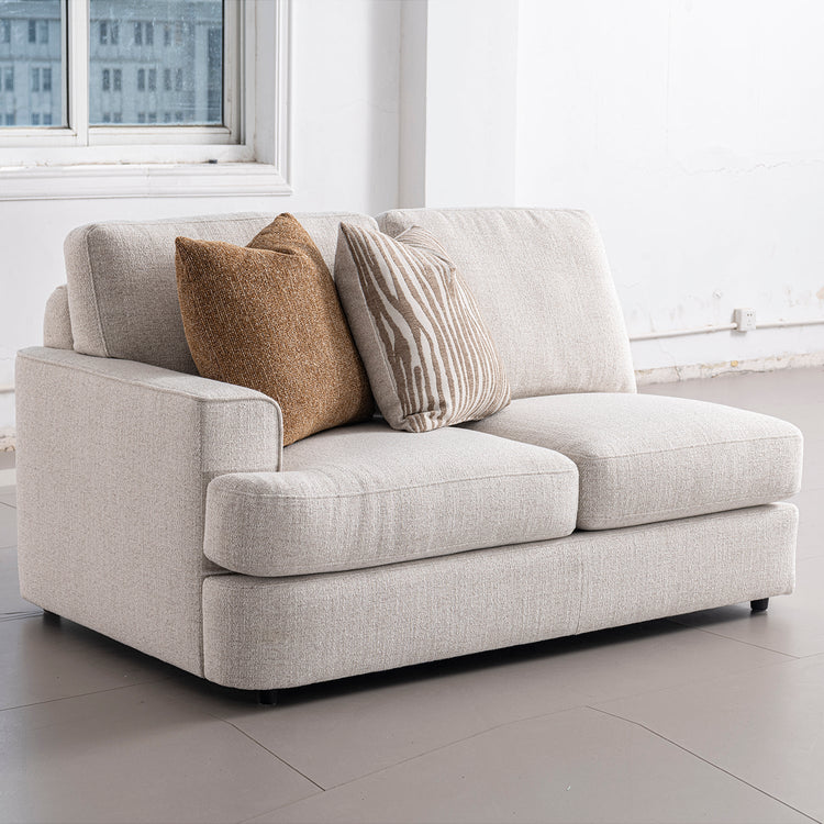 Modern Mixed Weave Fabric Corner 2 Seater Sofa LUCENT Good to Know Preview-1