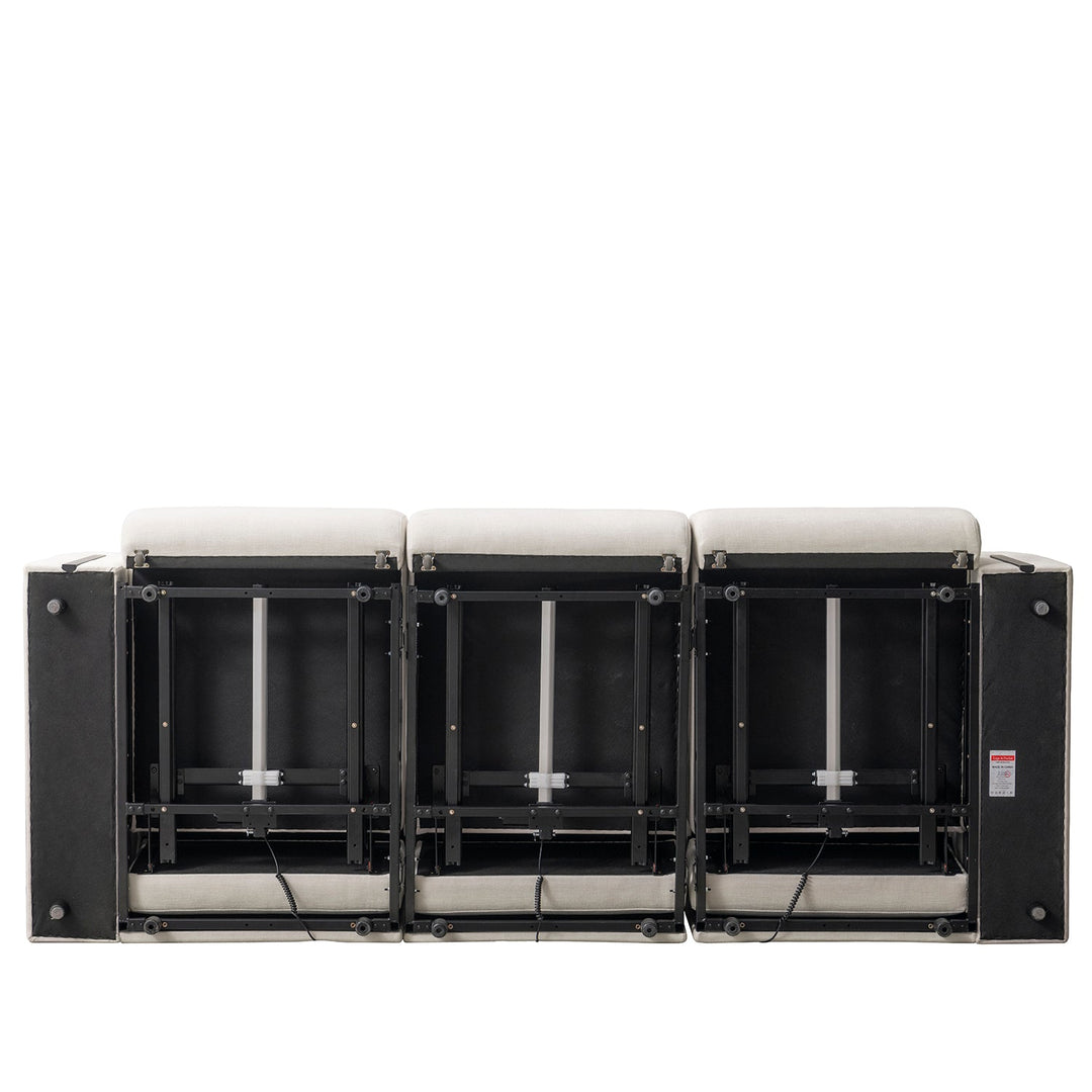 Modern Mixed Weave Fabric Electional Sectional 3 Seater Sofa Bed PLAINA