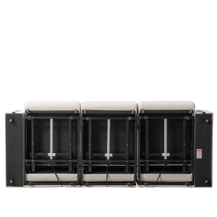 Modern Mixed Weave Fabric Electional Sectional 3 Seater Sofa Bed PLAINA