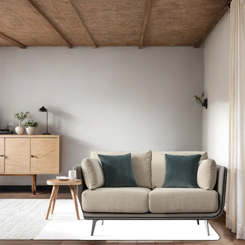 Modern Mixed Weave Fabric Microfiber Leather 2 Seater Sofa VANTA Good to Know Preview-1