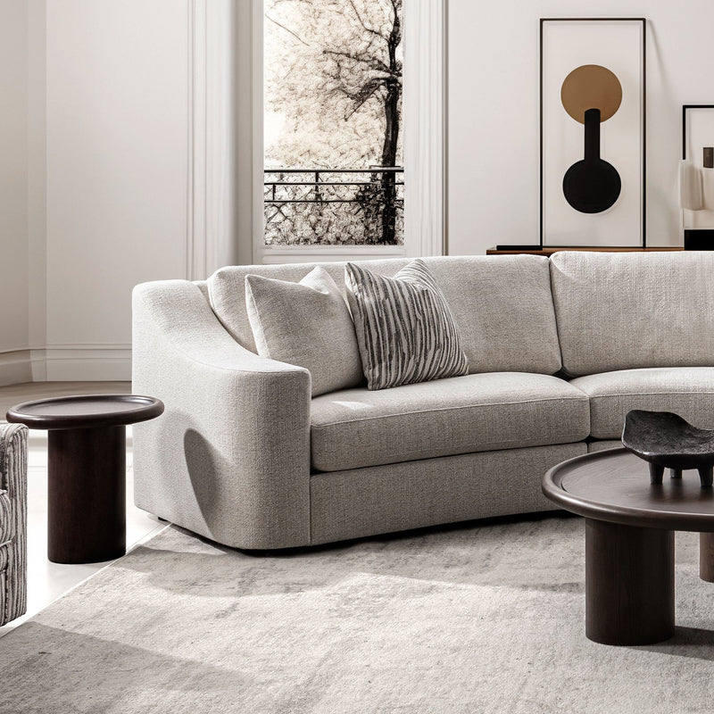 Modern Mixed Weave Fabric Modular Corner 2 Seater Sofa TERRA More Details and Instruction