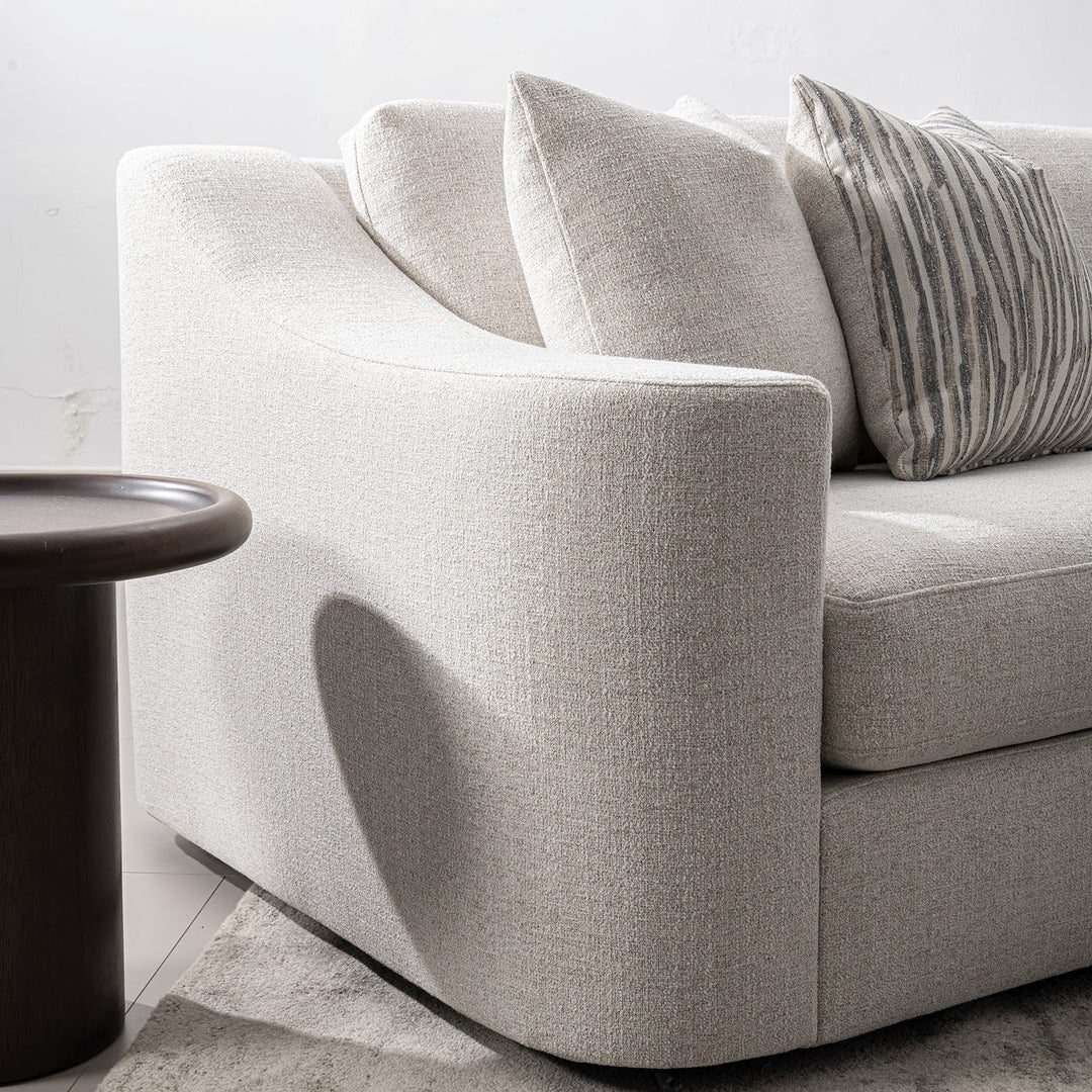 Modern Mixed Weave Fabric Modular Corner 2 Seater Sofa TERRA