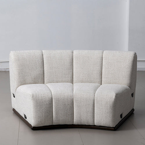 Modern Mixed Weave Fabric Modular Joint Connection 1 Seater Sofa BENTO Good to Know Preview-1