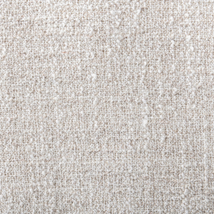 Modern mixed weave fabric modular joint connection 1 seater sofa terra color swatches.