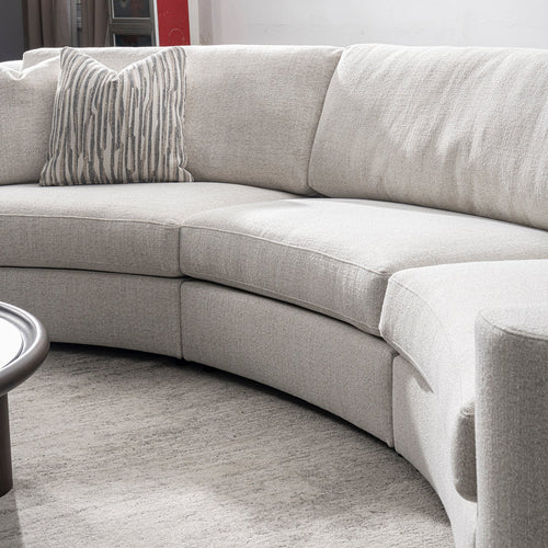 Modern Mixed Weave Fabric Modular Joint Connection 1 Seater Sofa TERRA Good to Know Preview-1