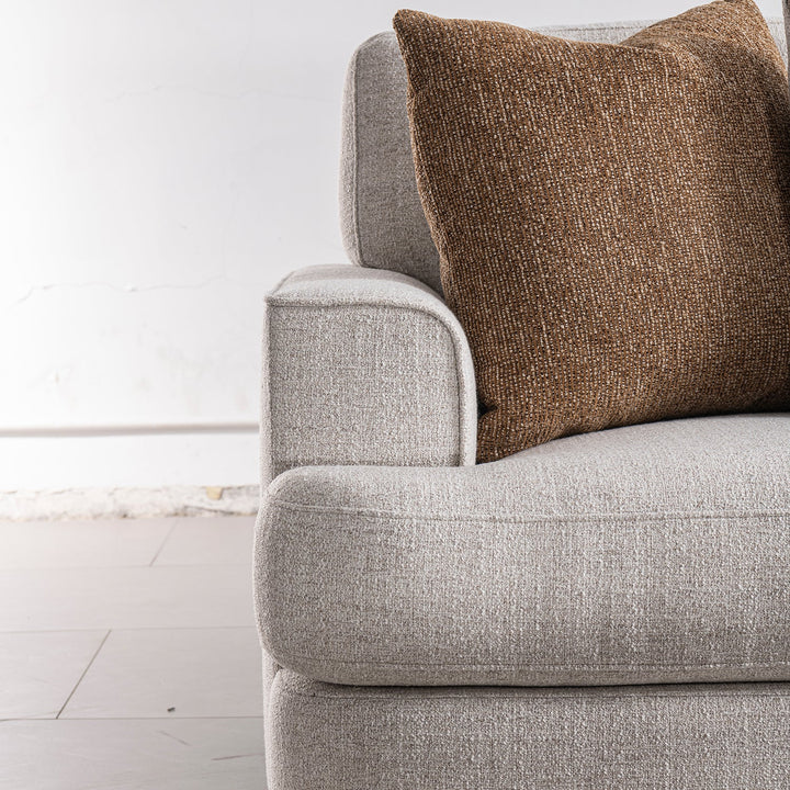 Modern mixed weave fabric modular l shape sectional sofa 3+l lucent material variants.