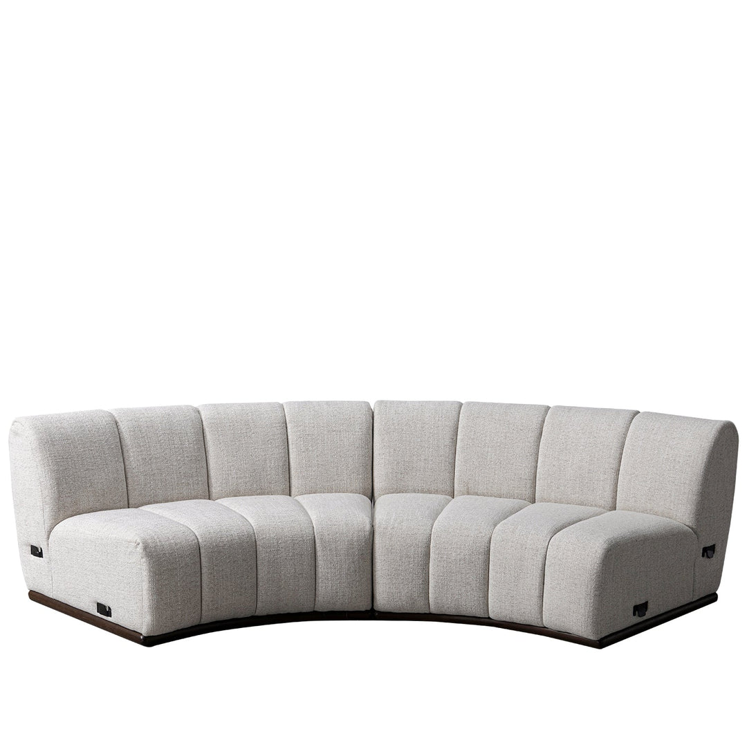 Modern Mixed Weave Fabric Modular Sectional 4 Seater Sofa BENTO