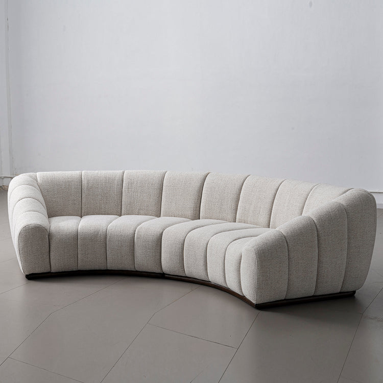 Modern Mixed Weave Fabric Modular Sectional 5 Seater Sofa BENTO Good to Know Preview-1