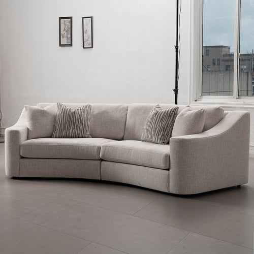 Modern Mixed Weave Fabric Modular Sectional Curve 4 Seater Sofa TERRA Good to Know Preview-1