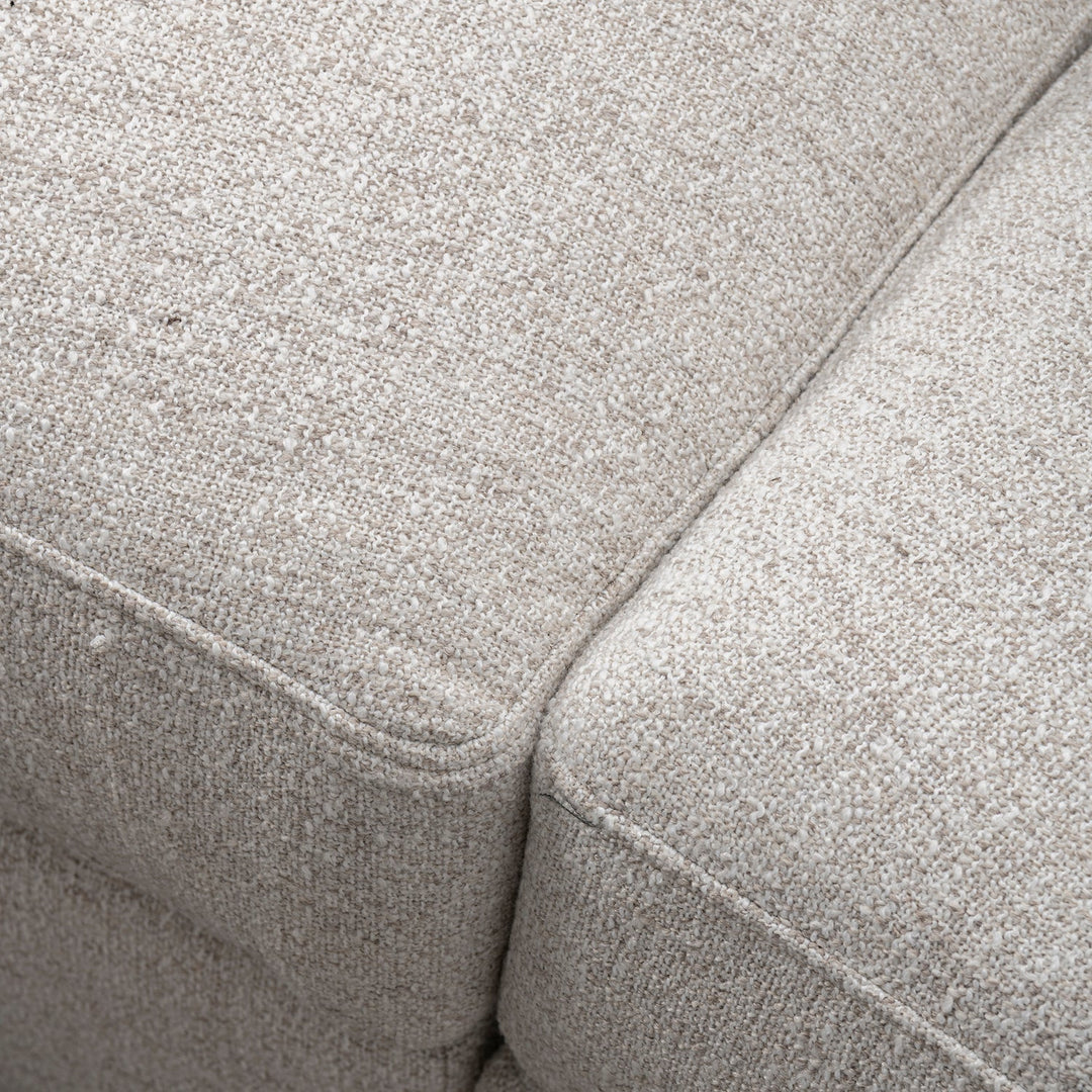 Modern mixed weave fabric modular sectional 5 seater sofa terra with context.