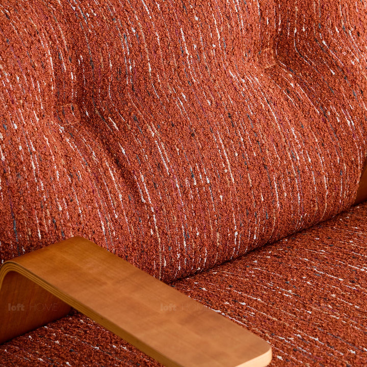 Modern mixed weave fabric revolving 1 seater sofa benny detail 4.