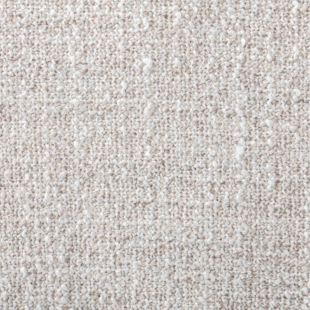 Modern mixed weave fabric sintered stone modular sofa side table bento in real life style.