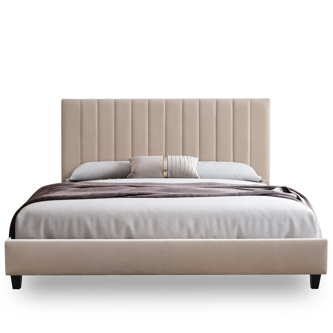 Modern Velvet Fabric Bed Frame RENO