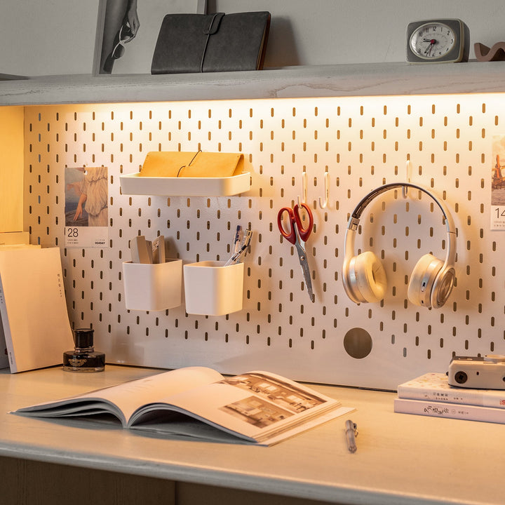 Pegboard Hooks Racks Storage Boxes Accessories Set HOOKUP