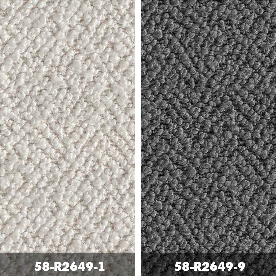 Minimalist Mixed Weave Fabric Modular Ottoman ELEGANZA