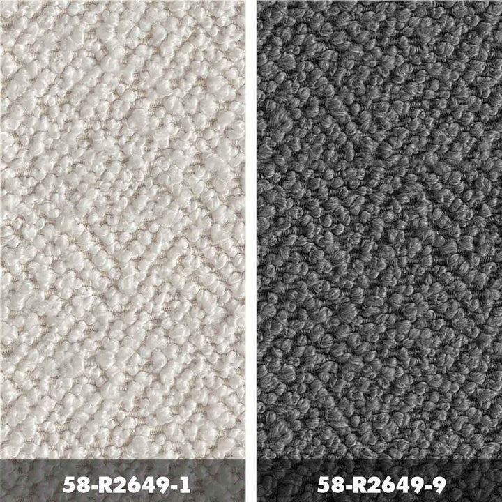 Minimalist Mixed Weave Fabric Modular Ottoman ELEGANZA